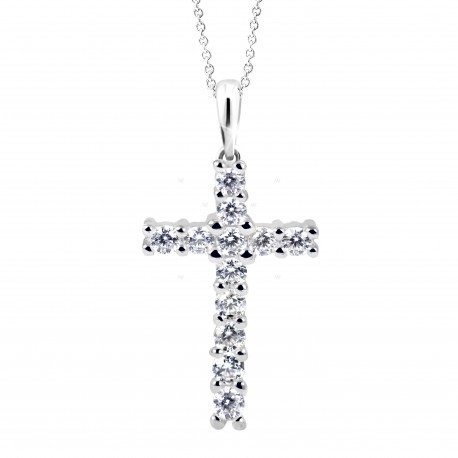 Cutie Jewellery Z6010w přívěsek křížek s brilianty